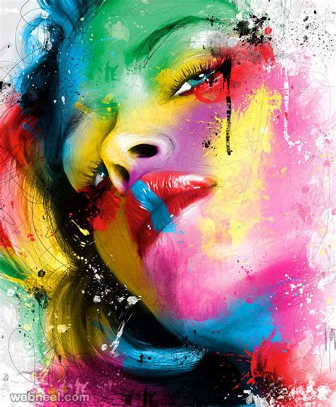 mind blowing  colorful paintings  famous french artist patrice