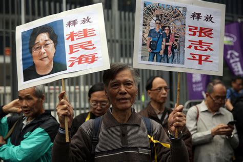 wife of missing hong kong bookseller says she met her husband in china