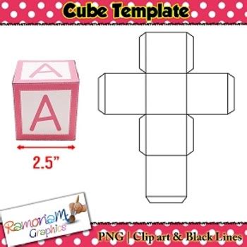 cube template  ramonam graphics teachers pay teachers