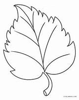Leaf Coloring Pages Leaves Kids Printable sketch template