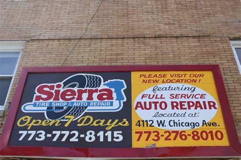 sierra tire shop   tires logan square chicago il
