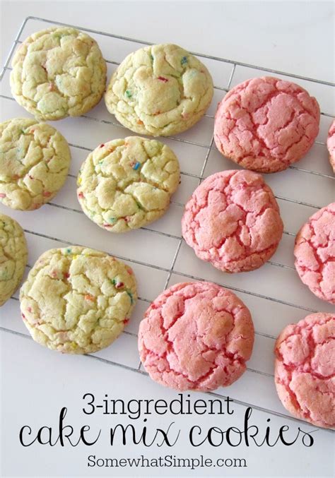 ingredient cake mix cookies easy  delicious  simple