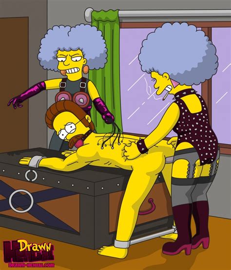 pic680557 drawn hentai ned flanders patty bouvier selma bouvier the simpsons