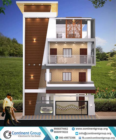 building elevation  front elevation  rendering  bangalore