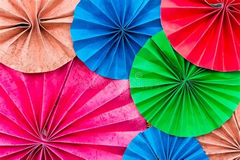 colorful circle paper stock photo image  decoration