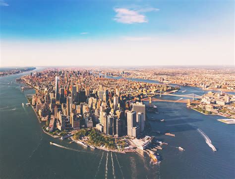 aerial view   manhattan  york city innovateeducate