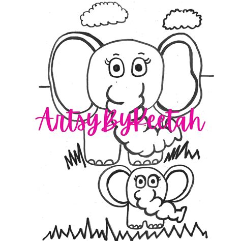 printable coloring pages  cute designs  kids instant etsy