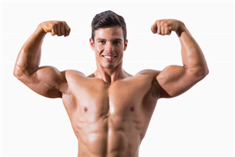 flexing muscles stock  pictures royalty  images istock