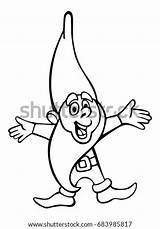 Gnome Funny Coloring Pages Template Alone sketch template