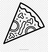 Pizza Clipart Outline Coloring Color Clip Cliparts Library Transparent Background sketch template