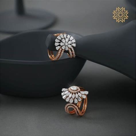 diamond earrings    shine   party south india jewels