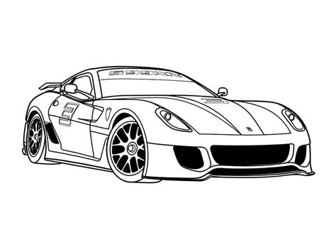 ferrari   kids coloring page  print  color