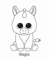 Ty Coloring Beanie Pages Boo Print Animal Magic sketch template