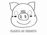 Cerdo Dibujos Careta Cerdos Caretas sketch template