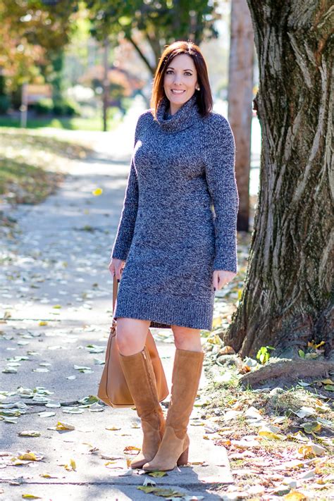 25 Days Of Winter Fashion Turtleneck Sweater Dress