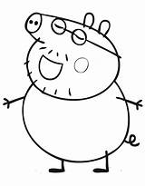 Pig Peppa Daddy Pages Happy Coloring Speaks Pages2color Printable Cookie Copyright sketch template