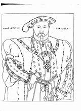 Viii 2338 Renascimento Quia Tudors Colouring Más sketch template