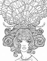 Coloring Pages Crazy Hair Adult People Color Printable Nerdymamma Pearls Princess Sea Her Mandala Sheets Drawings Mermaid Getcolorings Choose Board sketch template