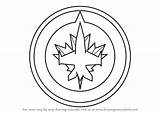 Jets Winnipeg Logo Draw Drawing Step Nhl sketch template