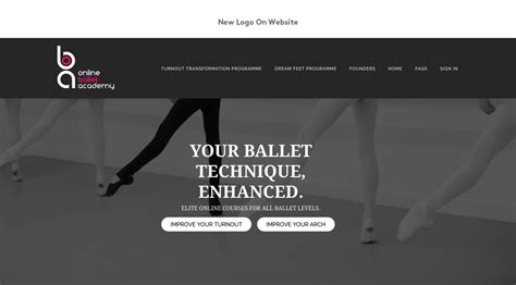 Online Ballet Academy Branding Surefoot Communications