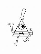Bill Coloring Cipher Pages Gravity Falls Template sketch template