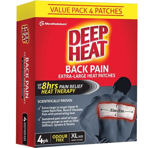 buy deep heat extra large  patches  pack exclusive