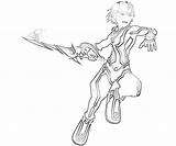 Hearts Kingdom Riku Coloring Pages Characters Yumiko Fujiwara Tron sketch template