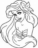 Ariel Coloring Mermaid Girl Disney Pages Wecoloringpage Princess Little Girls Color Sheets Mandala Choose Board Print Printable sketch template