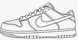 Nike Shoe Template Coloring Drawing Shoes Pages Kids Sketch Dunk Low Sb Outline Air Blank Sneaker Draw Templates Drawings Sneakers sketch template