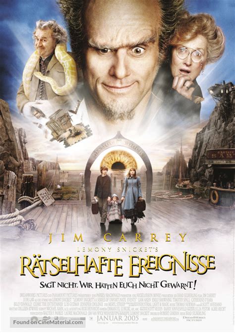 lemony snickets  series  unfortunate   german  poster