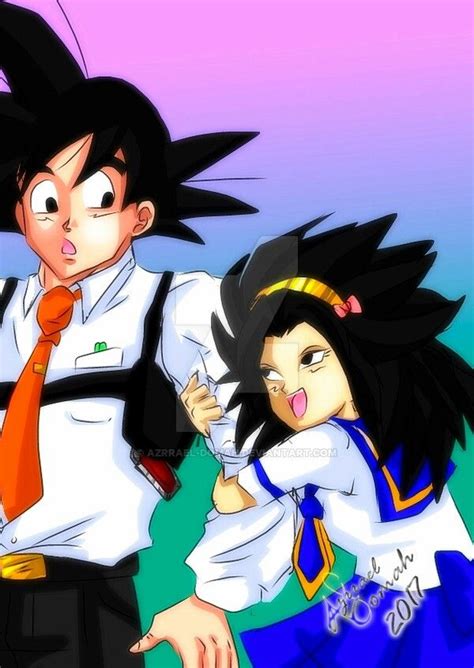 Goku And Caulifla Goku Arte Manga