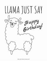 Llama Mrs Llamas Say sketch template