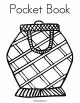 Coloring Pocket Book Purse Handbag Twistynoodle Built California Usa Print Noodle sketch template