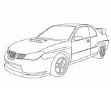 Subaru Coloring Pages Toyota Wrx Supra Sti Car Cars Impreza Sketch Mandala Race Sketches Printable Board Drift Color Print Visit sketch template