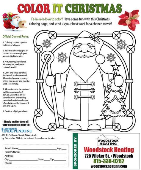 color  christmas  woodstock independents coloring page