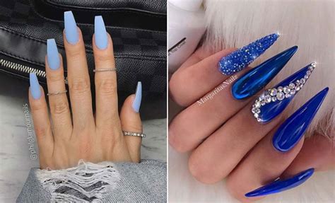 chic blue nail designs      asap stayglam