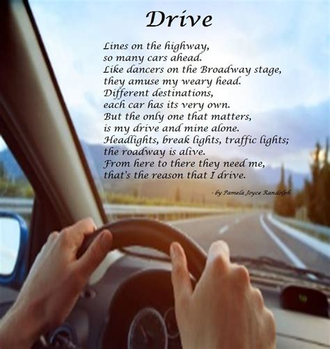 drive  original poem  pamela joyce randolph arizona poet lady poems traffic light