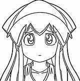 Coloring Squid Girl Wecoloringpage sketch template