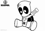 Deadpool Pages Baby Coloring Color Printable Kids sketch template