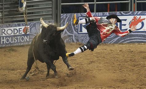 bullfighting  laughing matter  rodeo clowns houston chronicle