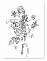 Coloring Pages Fairy Harrison Molly Intricate Adult Printable Books Colorear Colouring Sheets Fairies Rose Template Getcolorings Mollyharrisonart sketch template