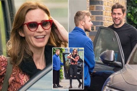 Emily Blunt And John Krasinski Spotted On Rare Lunch Date In London