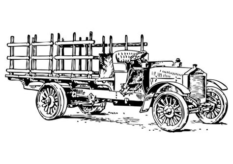 coloring page  truck  printable coloring pages img