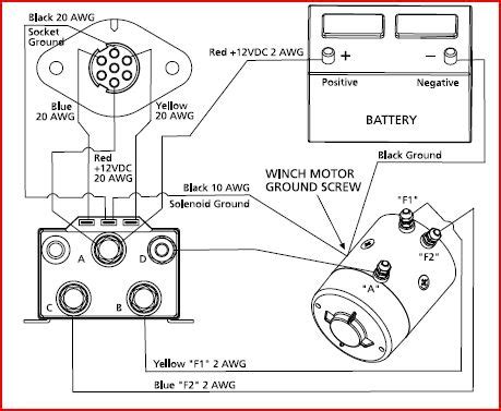 volt winch solenoid wiring diagram  winches wiring  mounting ideas winches winch warn