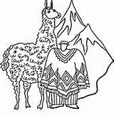 Lamy Kolorowanki Llamas sketch template