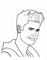 Justin Bieber Coloring Cool Earing Pages Colouring Color Netart Print sketch template