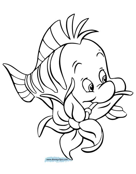 flounder coloring pages    mermaid  getcoloringscom