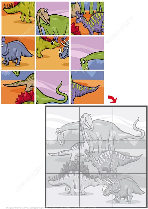 jigsaw puzzle  dinosaurs  printable puzzle games