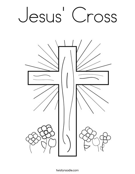 jesus   cross coloring sheet coloring pages