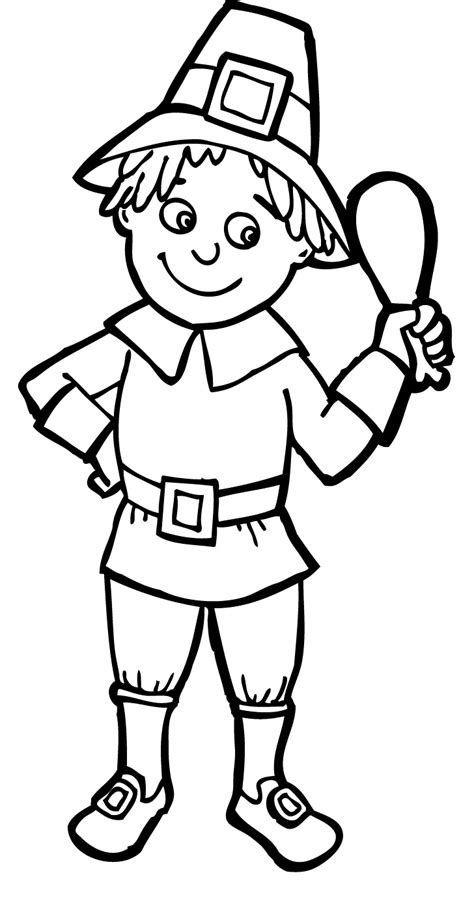 printable pilgrim coloring pages